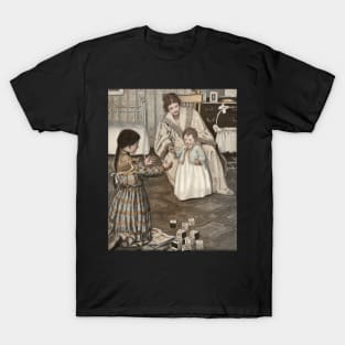 Baby's First Steps by Jessie Willcox Smith T-Shirt